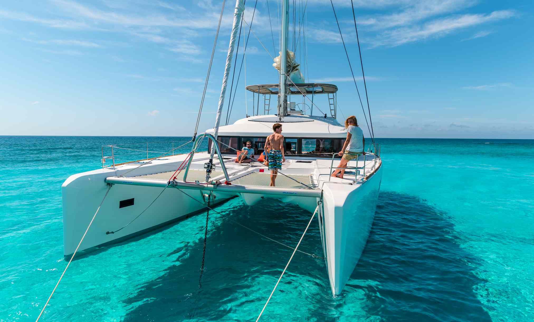 Yachts and catamarans in Seychelles