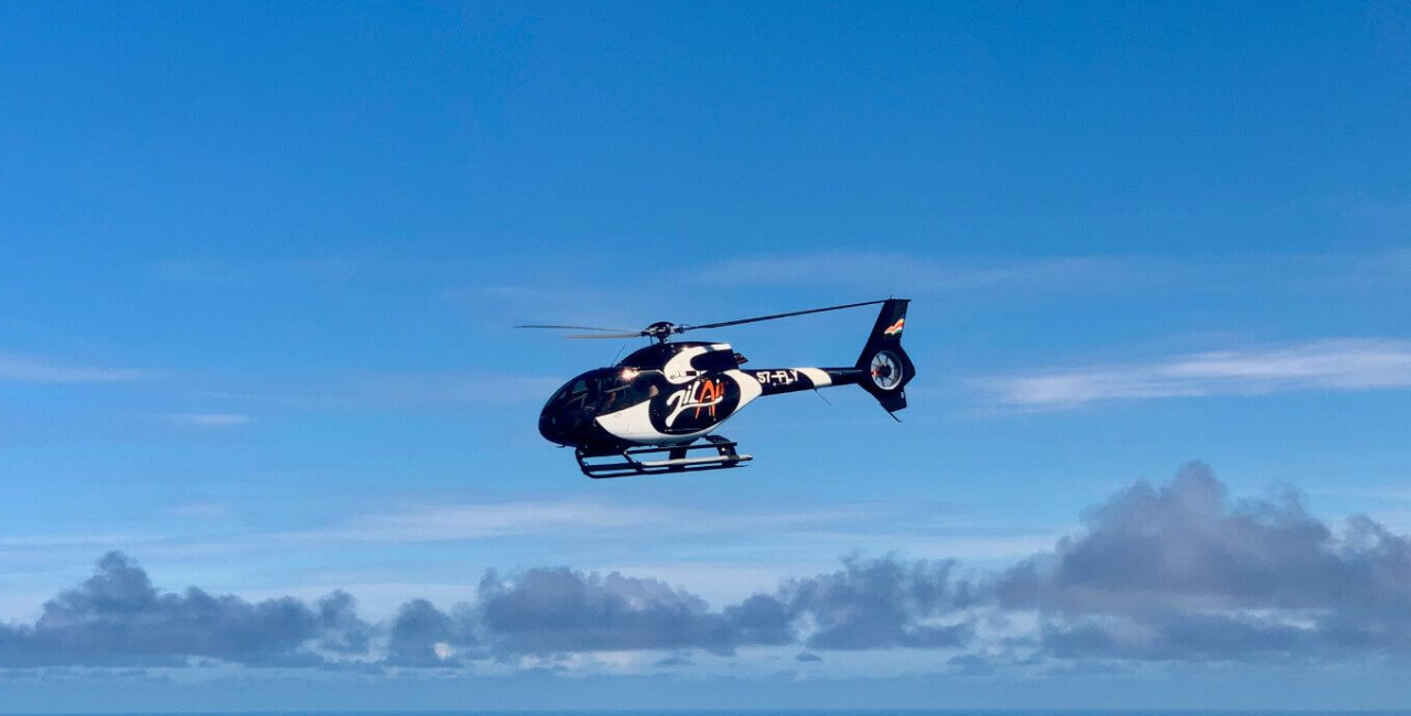Helicopters and Submarine in Seychelles