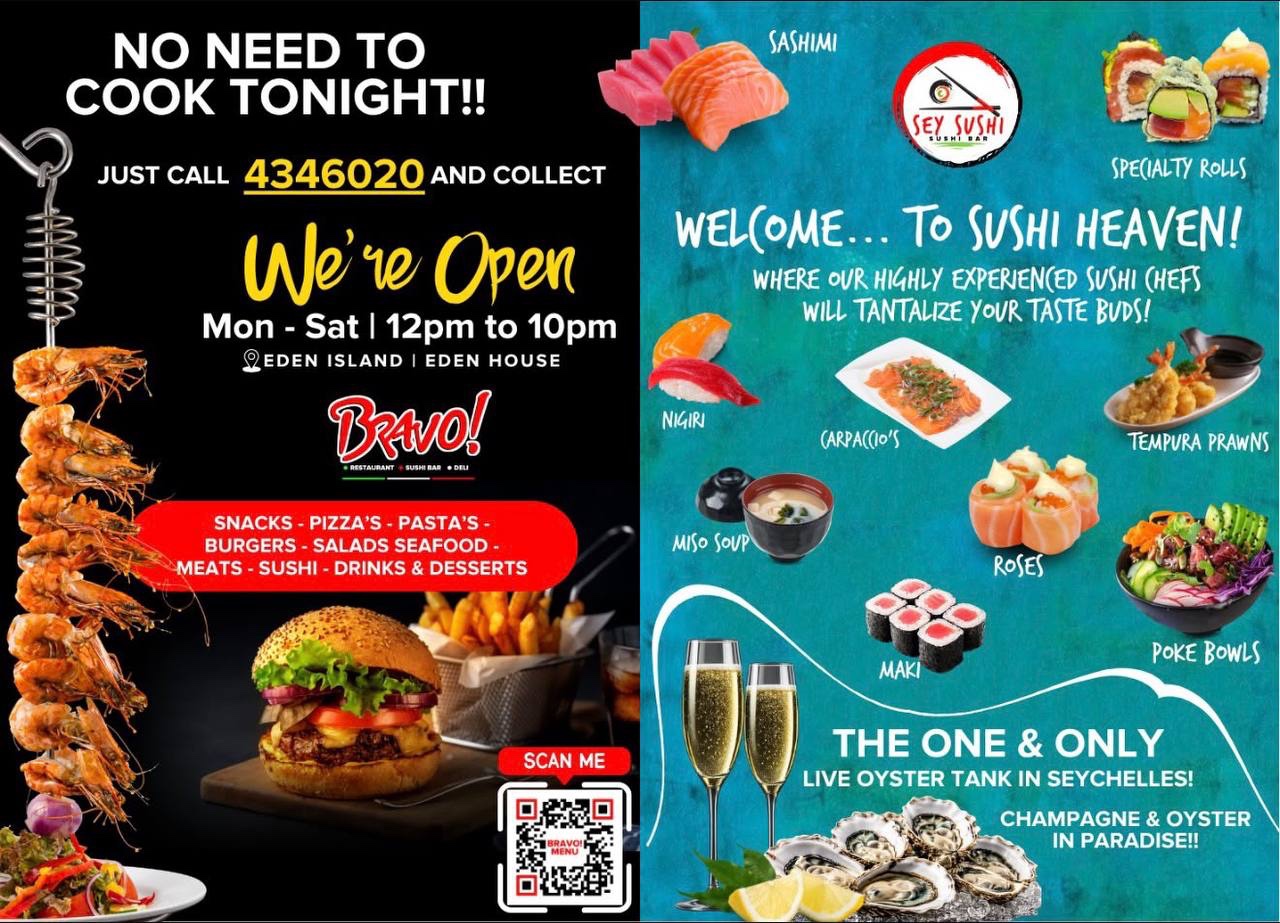Bravo Restaurant no need to cook poster